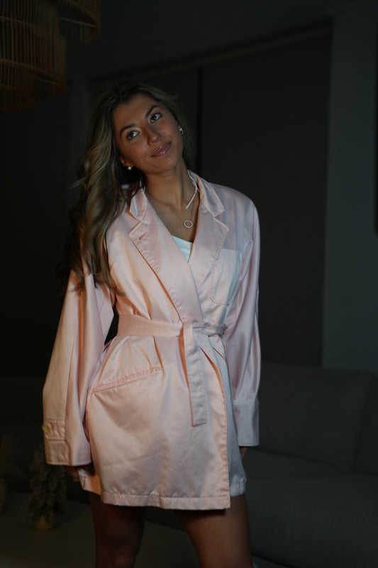 Jones New York Pink Satin Jacket