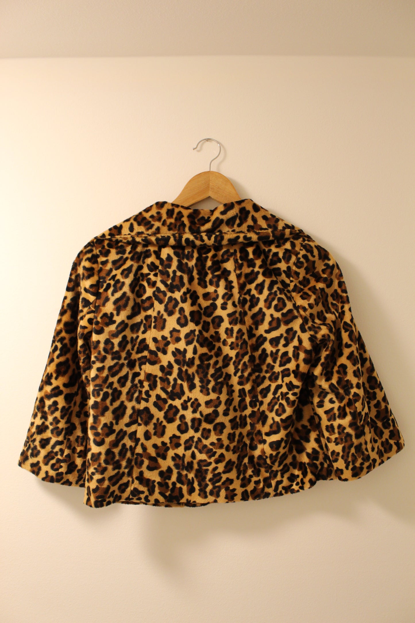 Cheetah Print Cropped Jacket