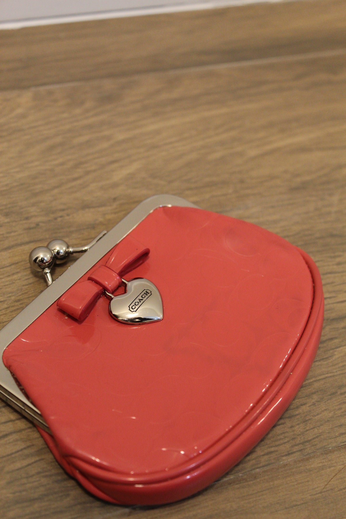 Coach Heart Coin Pouch