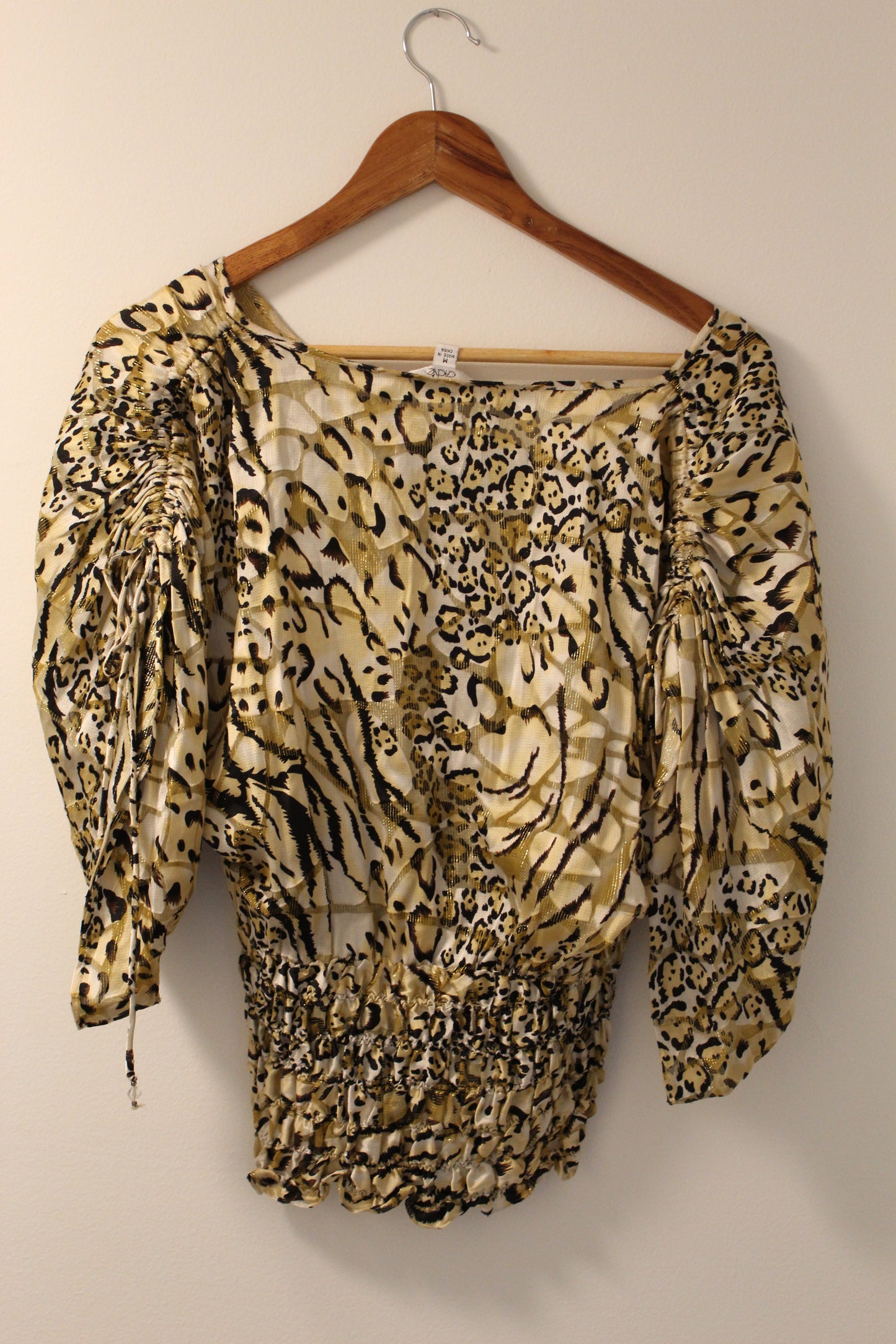 Cache Wild Glam Animal Print Top