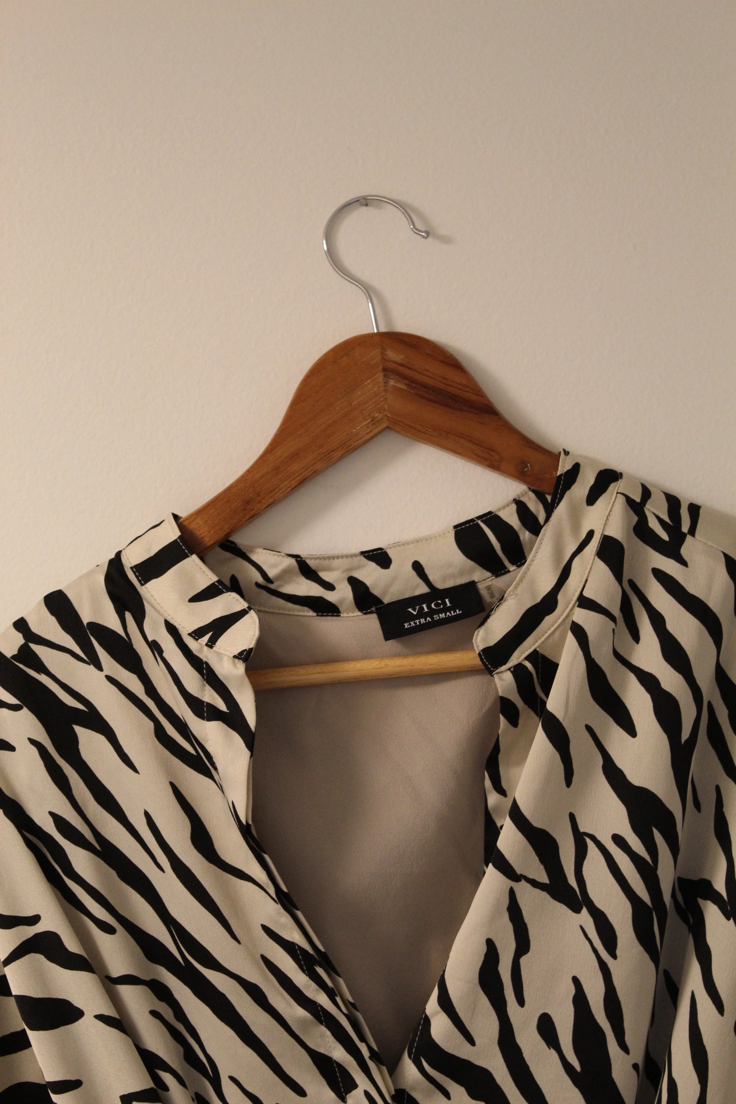 Zebra Print Wrap Dress